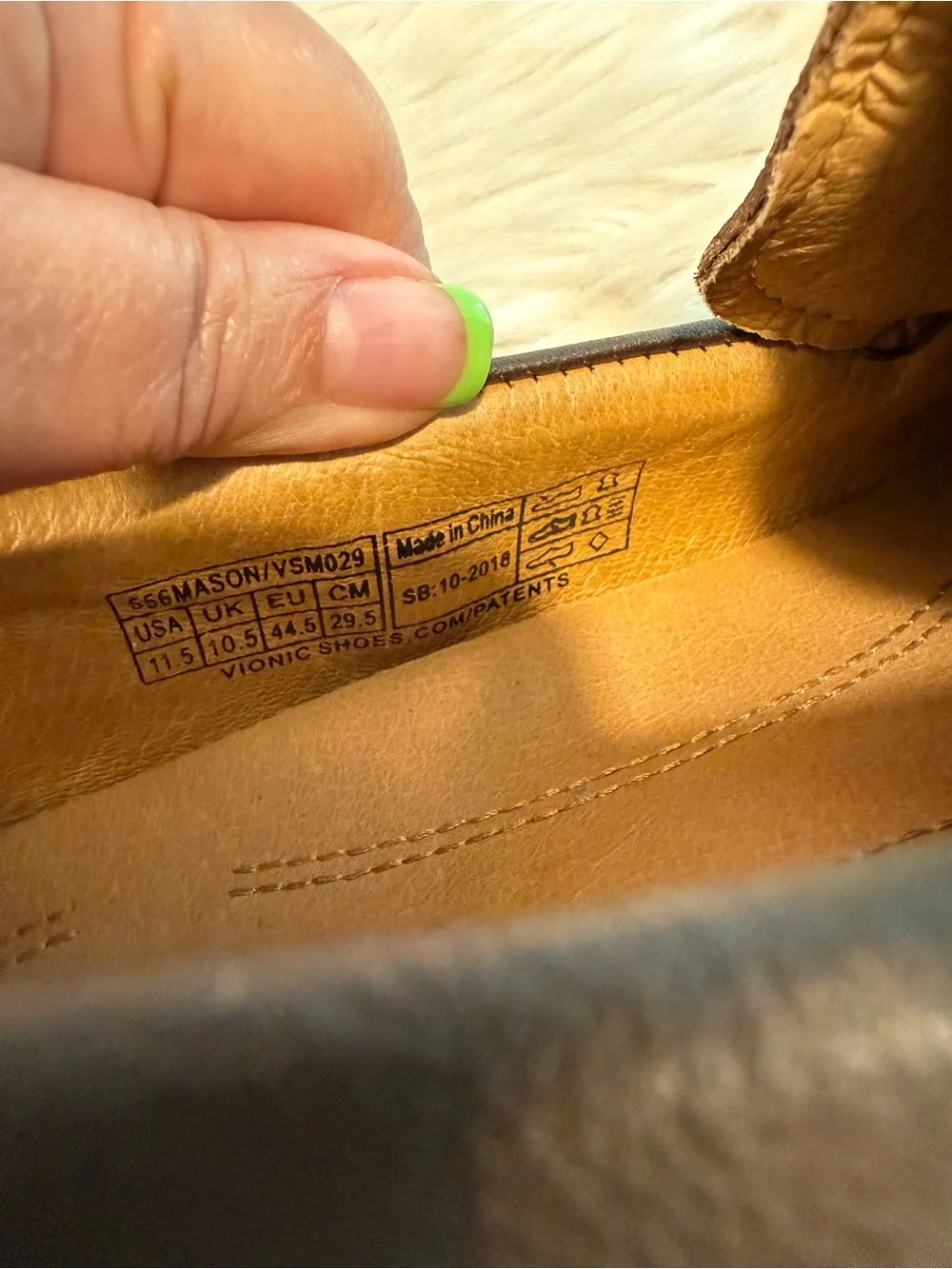 Vionic Mason Men's Brown Leather Bit Loafers Slip On Size 11.5